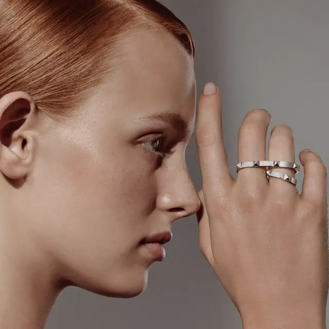 Hermès Clou d'H двойное кольцо