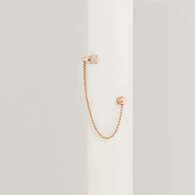 Hermès Clou d Серьги из моллюсков с левым ухом 'H