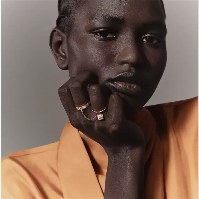 Hermès Clou d'H двойное кольцо