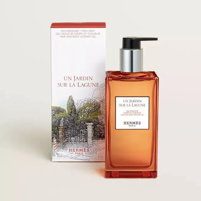 Гель для мытья волос и тела «Hermès Lagoon Garden»