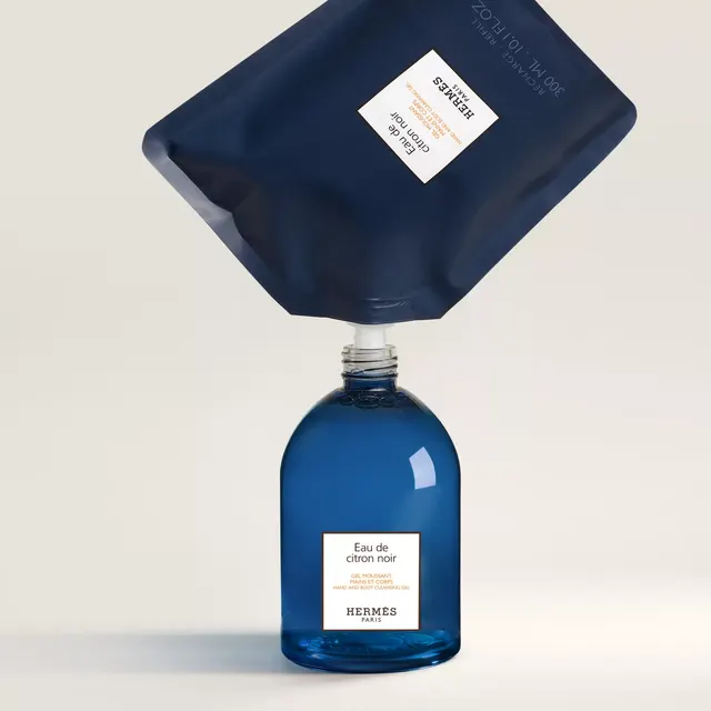 Гель для мытья рук и тела Hermès с ароматом чёрного лимона (запасная упаковка)