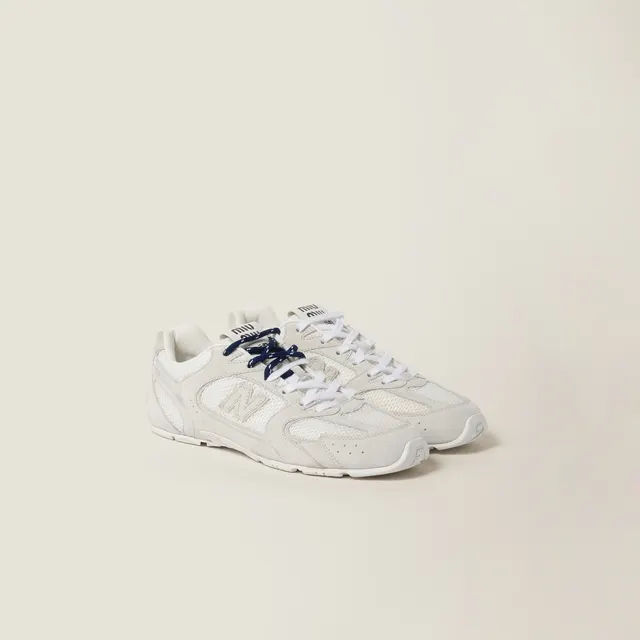 Кроссовки New Balance из замши и сетки