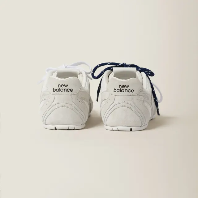 Кроссовки New Balance из замши и сетки