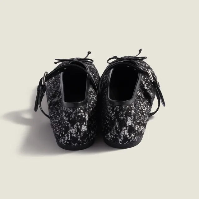 Балетки из шерсти и шелка
