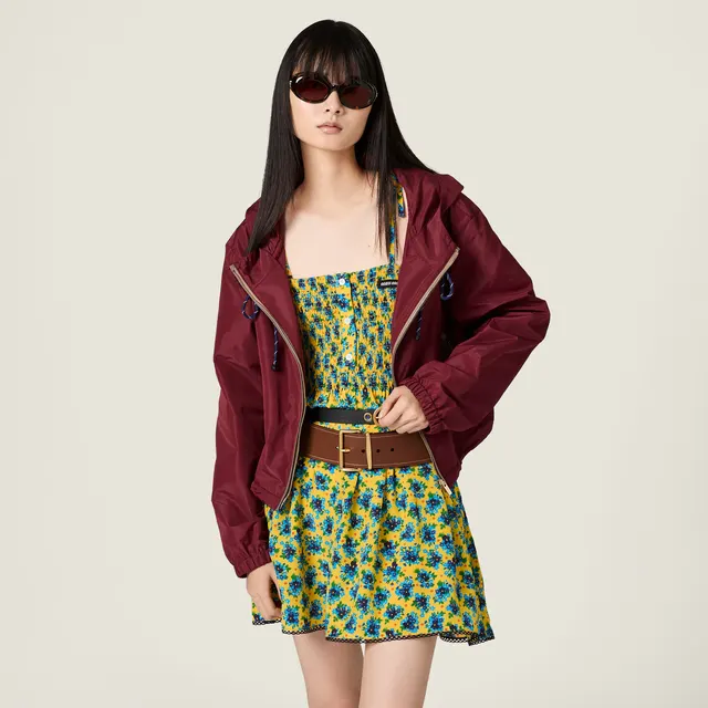 Мини-платье из китайского крепа