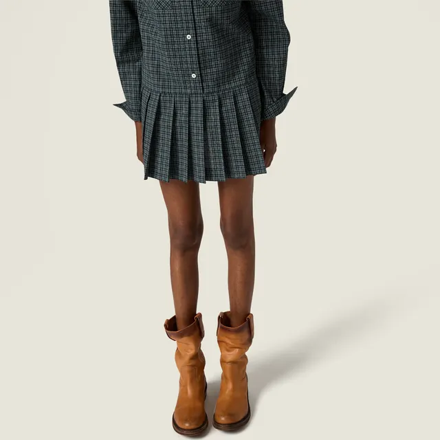 Платье из фланели в клетку