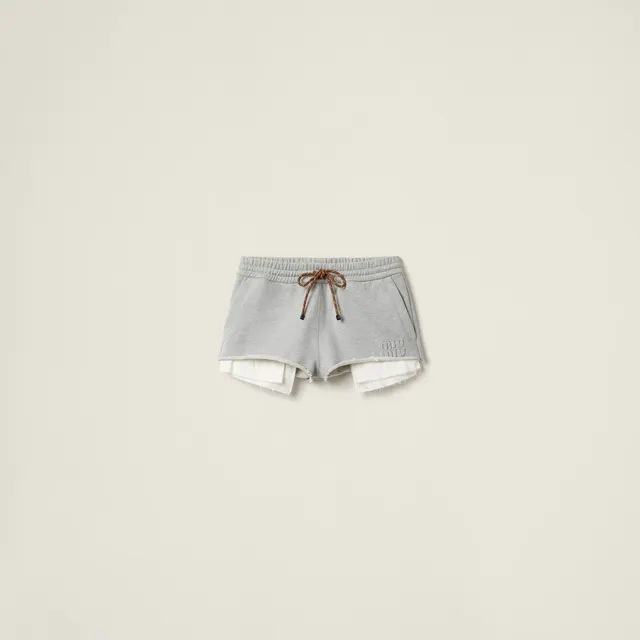 Хлопковые флисовые шорты