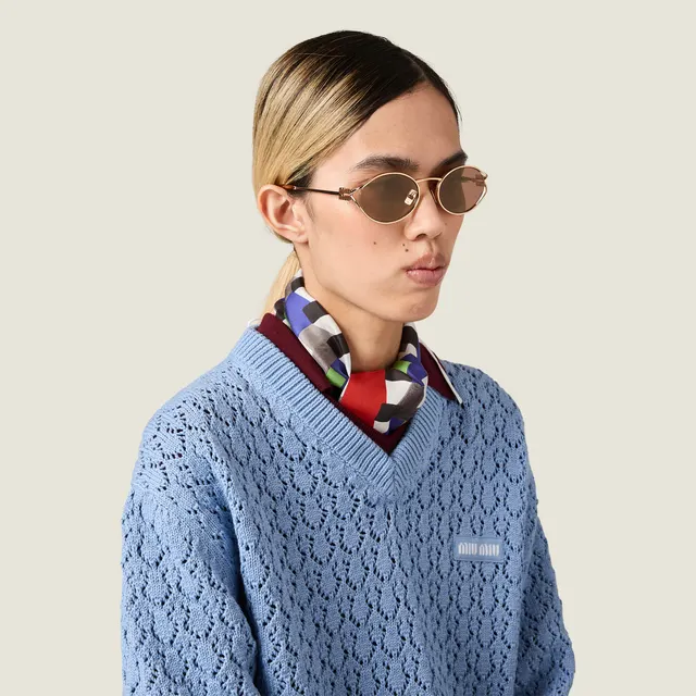 Солнцезащитные очки с логотипом Miu Miu
