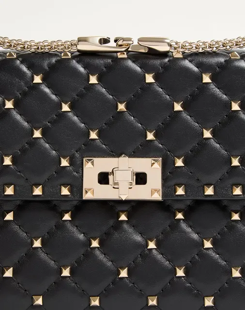 Сумка среднего размера Rockstud Spike из кожи наппа