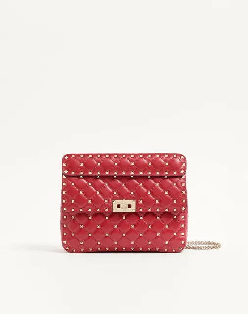 Сумка среднего размера Rockstud Spike из кожи наппа