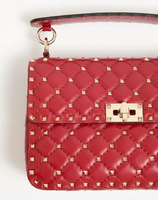 Сумка среднего размера Rockstud Spike из кожи наппа