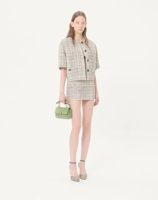 Маленькая сумка Valentino Garavani Rockstud Spike из замши