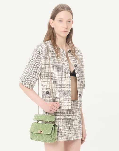 Маленькая сумка Valentino Garavani Rockstud Spike из замши