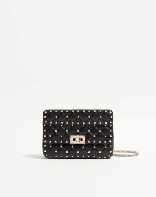 Маленькая сумка Rockstud Spike из кожи наппа