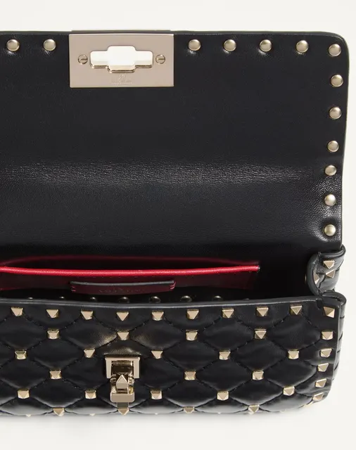 Маленькая сумка Rockstud Spike из кожи наппа