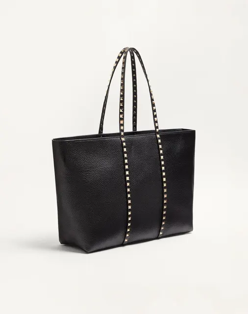 Сумка-тоут Valentino Garavani Rockstud из зернистой телячьей кожи