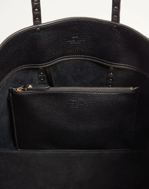 Сумка-тоут Valentino Garavani Rockstud из зернистой телячьей кожи