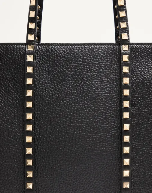 Сумка-тоут Valentino Garavani Rockstud из зернистой телячьей кожи