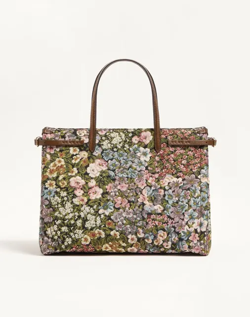 Сумка-тоут среднего размера Valentino Garavani Antibes из жаккарда Après L’Hiver