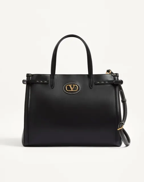 Сумка-тоут среднего размера Valentino Garavani Antibes из телячьей кожи