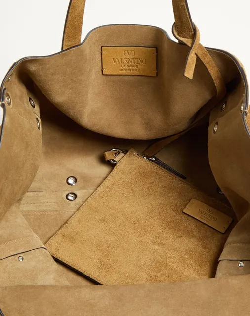 Сумка-тоут среднего размера Valentino Garavani Nellcôte из замши