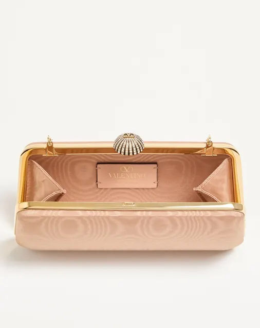 Клатч-минодьер Valentino Garavani Carry Secrets из ткани муар