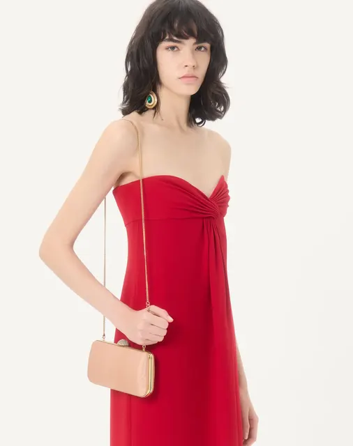 Клатч-минодьер Valentino Garavani Carry Secrets из ткани муар
