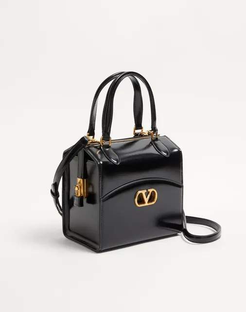 Сумка-боулинг Valentino Garavani Vain-Case из глянцевой телячьей кожи