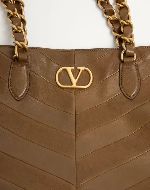 Сумка-тоут Valentino Garavani Laseine из кожи наппа с шевронным узором