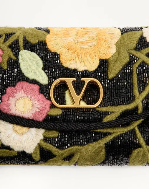 Маленькая сумка через плечо Valentino Garavani DeVain с вышивкой