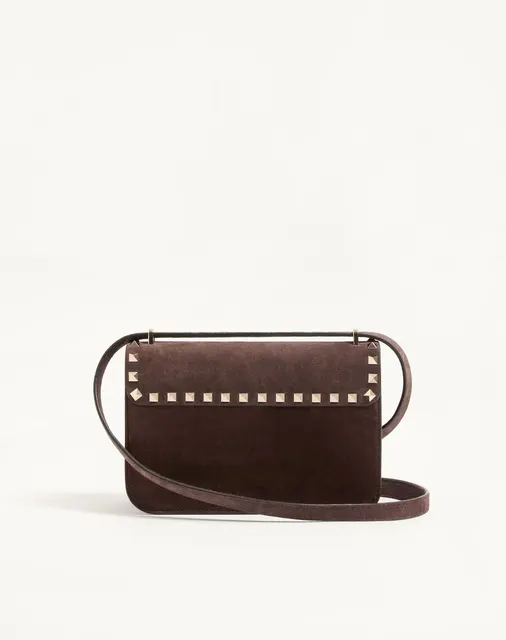 Маленькая сумка через плечо Valentino Garavani Rockstud из замши
