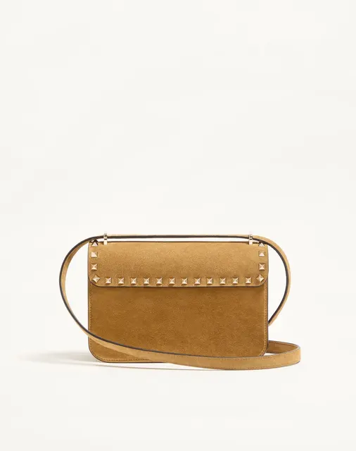 Маленькая сумка через плечо Valentino Garavani Rockstud из замши