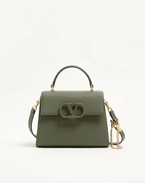 Маленькая сумка с ручками Valentino Garavani VSLING из зернистой телячьей кожи