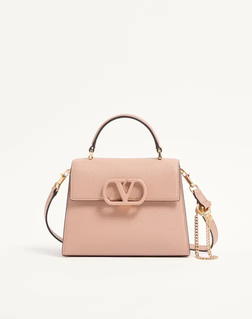Маленькая сумка с ручками Valentino Garavani VSLING из зернистой телячьей кожи
