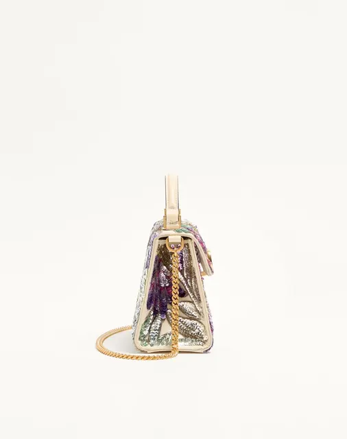 Мини-сумка с ручкой Valentino Garavani VSLING с вышивкой