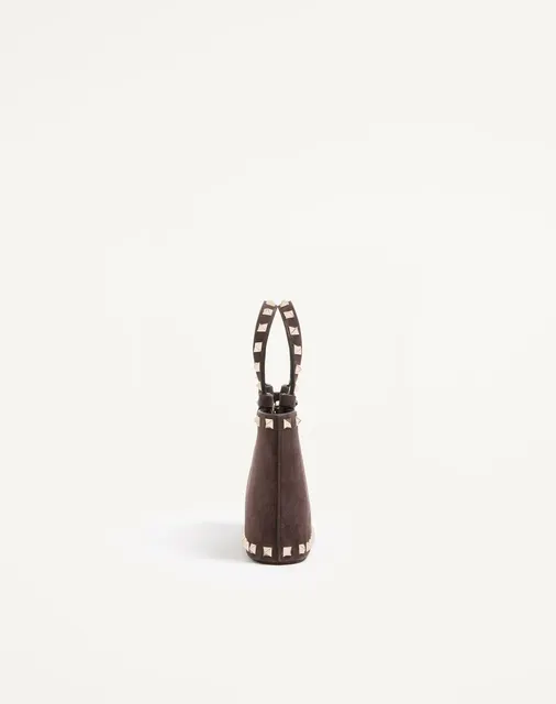 Мини-сумка-тоут Rockstud из замши