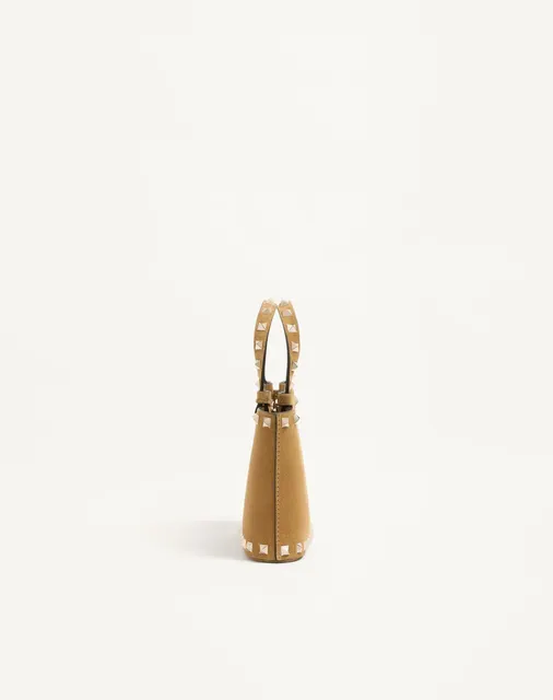 Мини-сумка-тоут Rockstud из замши