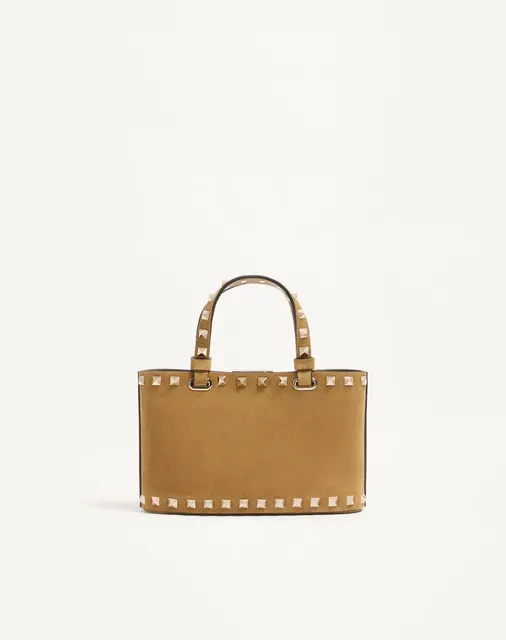Мини-сумка-тоут Rockstud из замши