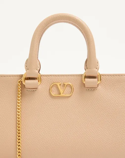 Мини-сумка VLogo Signature из зернистой телячьей кожи